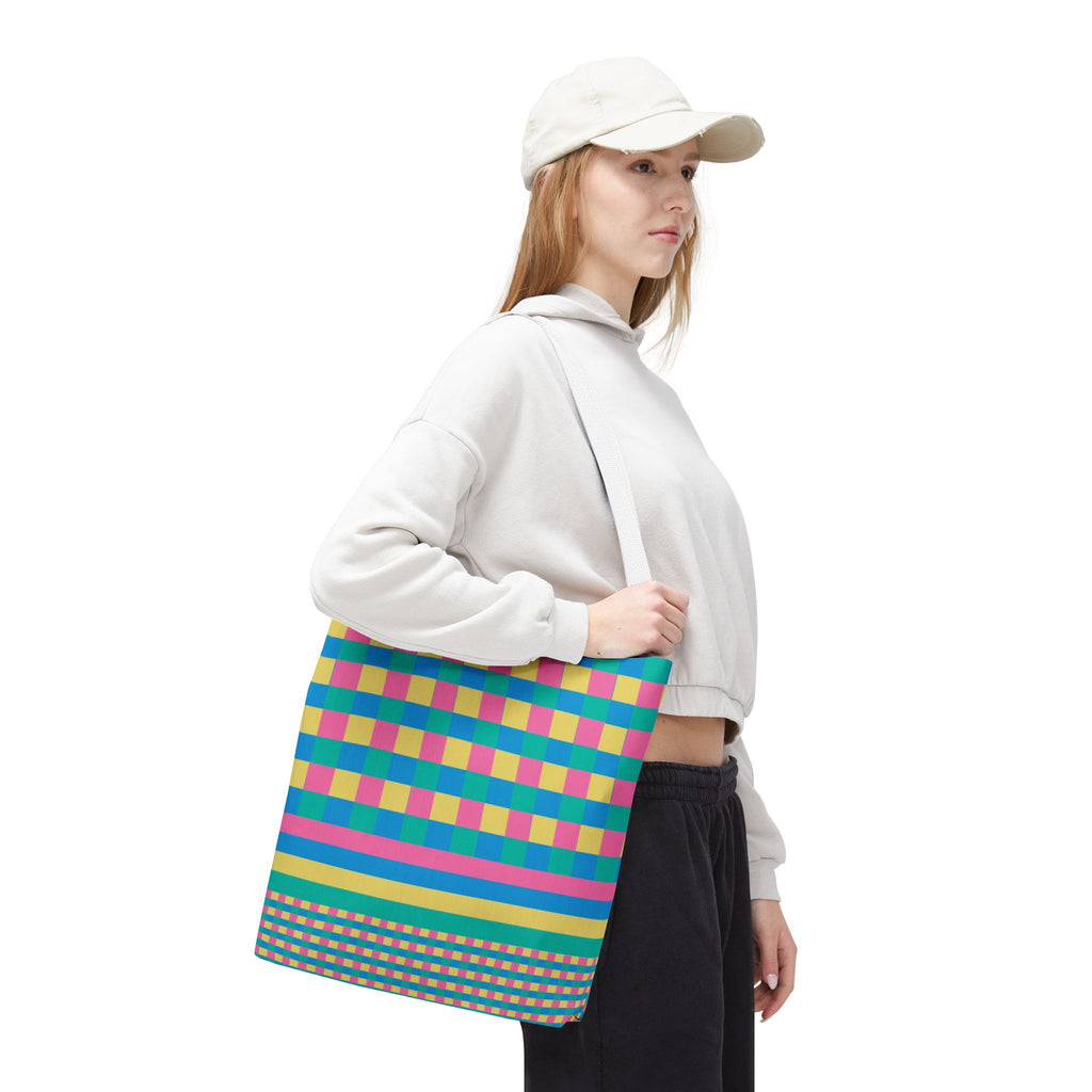 Colorblock Tote Bag