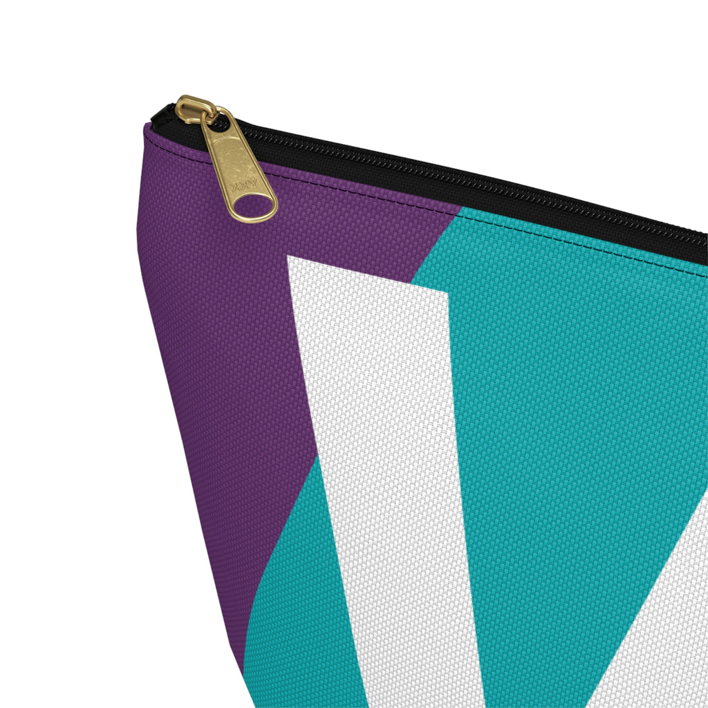 Colorblock Accessory Pouch — Monogram W T-Bottom Cosmetic Bag