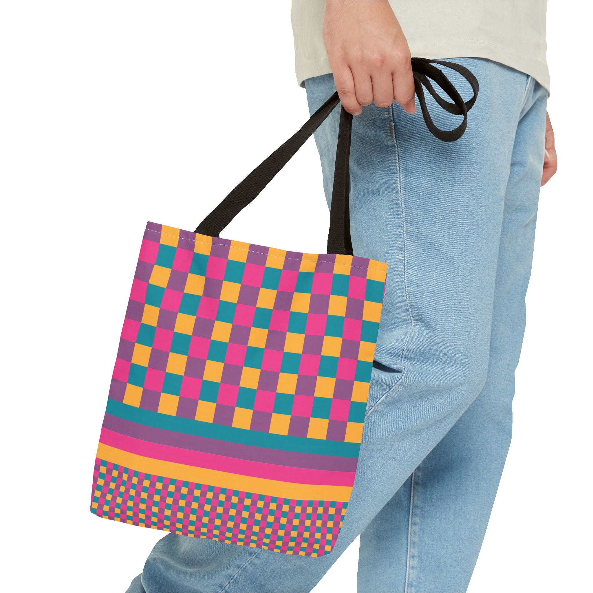 Colorblock Tote Bag