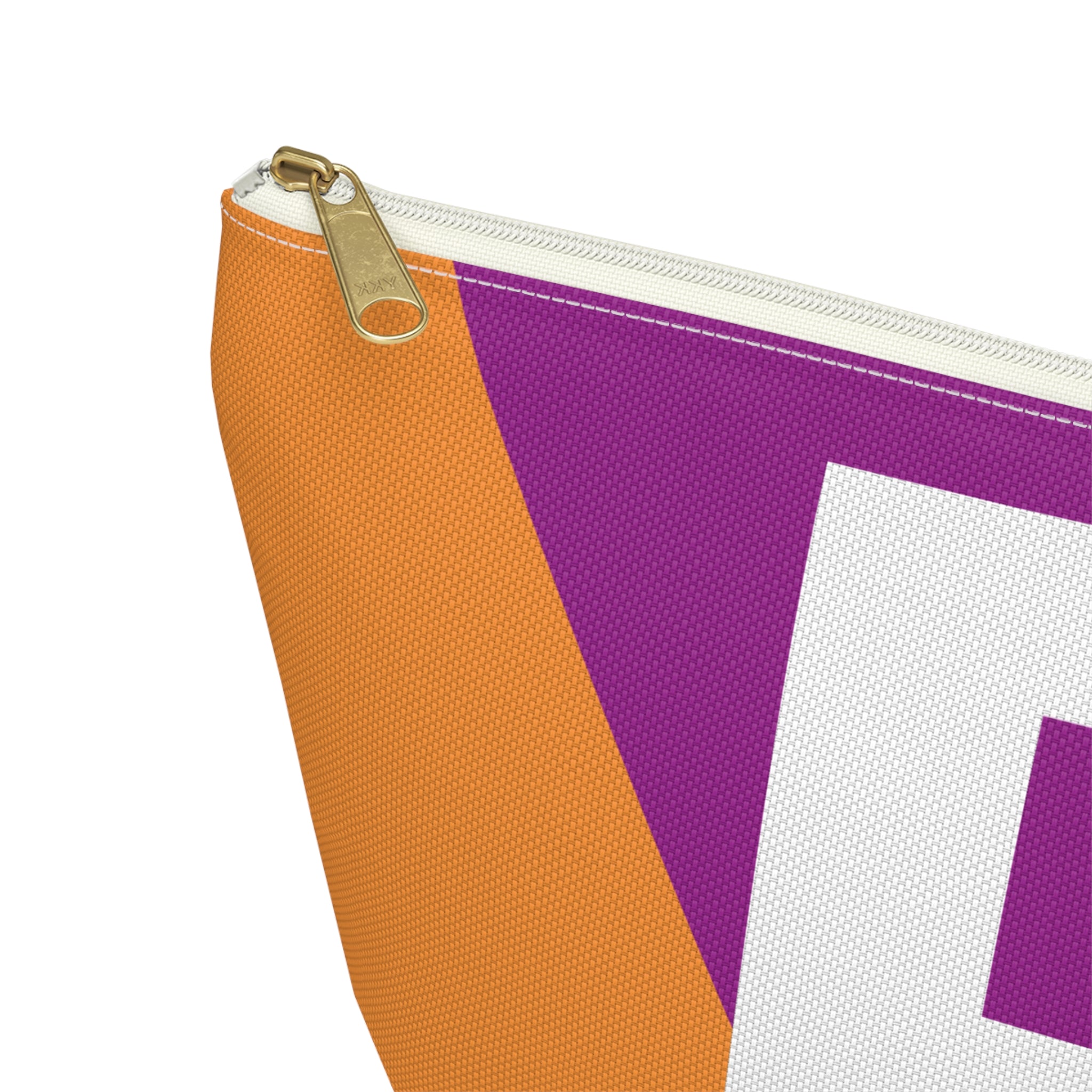 Initials Colorblock Accessory Pouch — Monogram B T-Bottom Cosmetic Bag