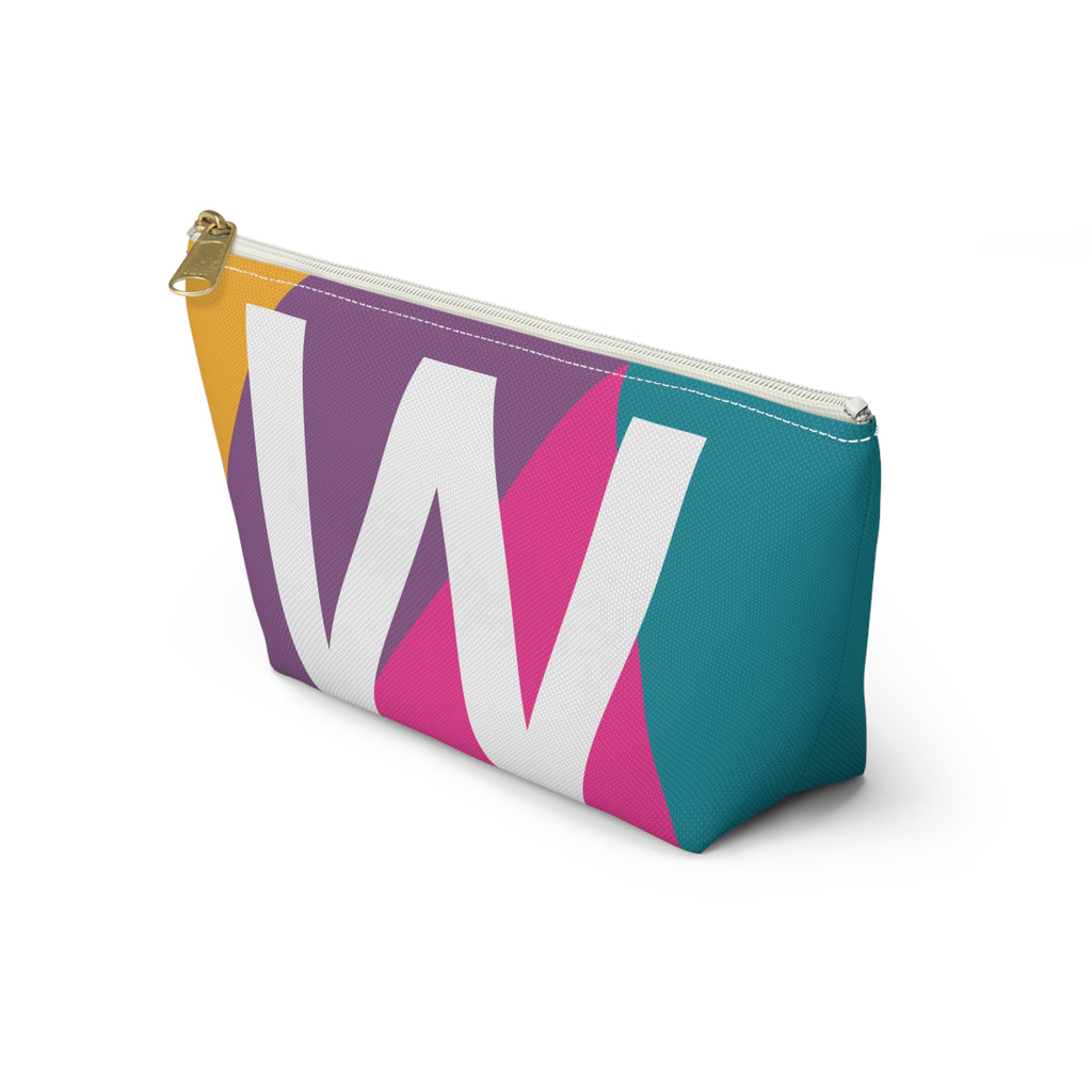 Colorblock Accessory Pouch — Monogram W T-Bottom Cosmetic Bag