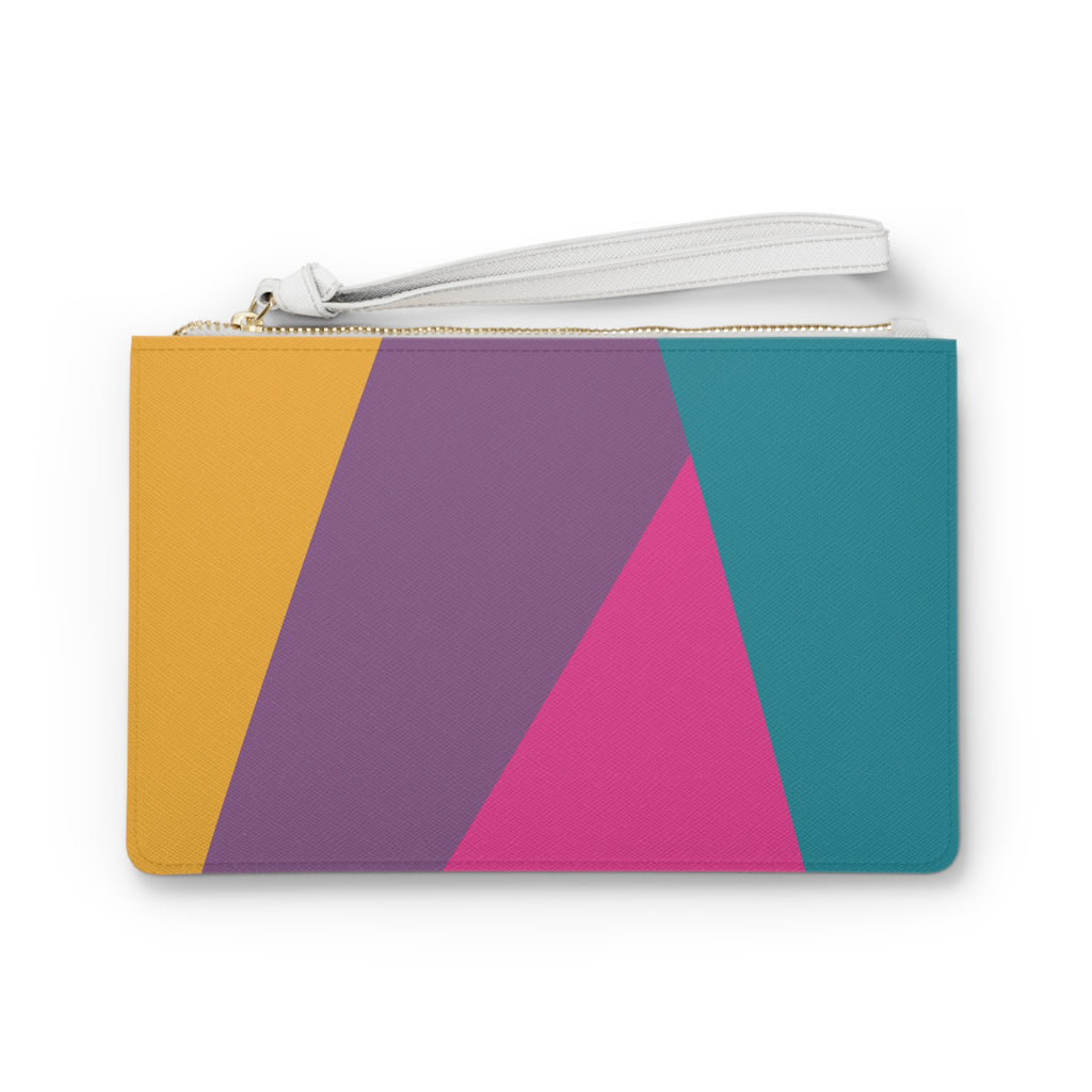 Retro Colorblock Clutch Bag | 80s & 90s Inspired