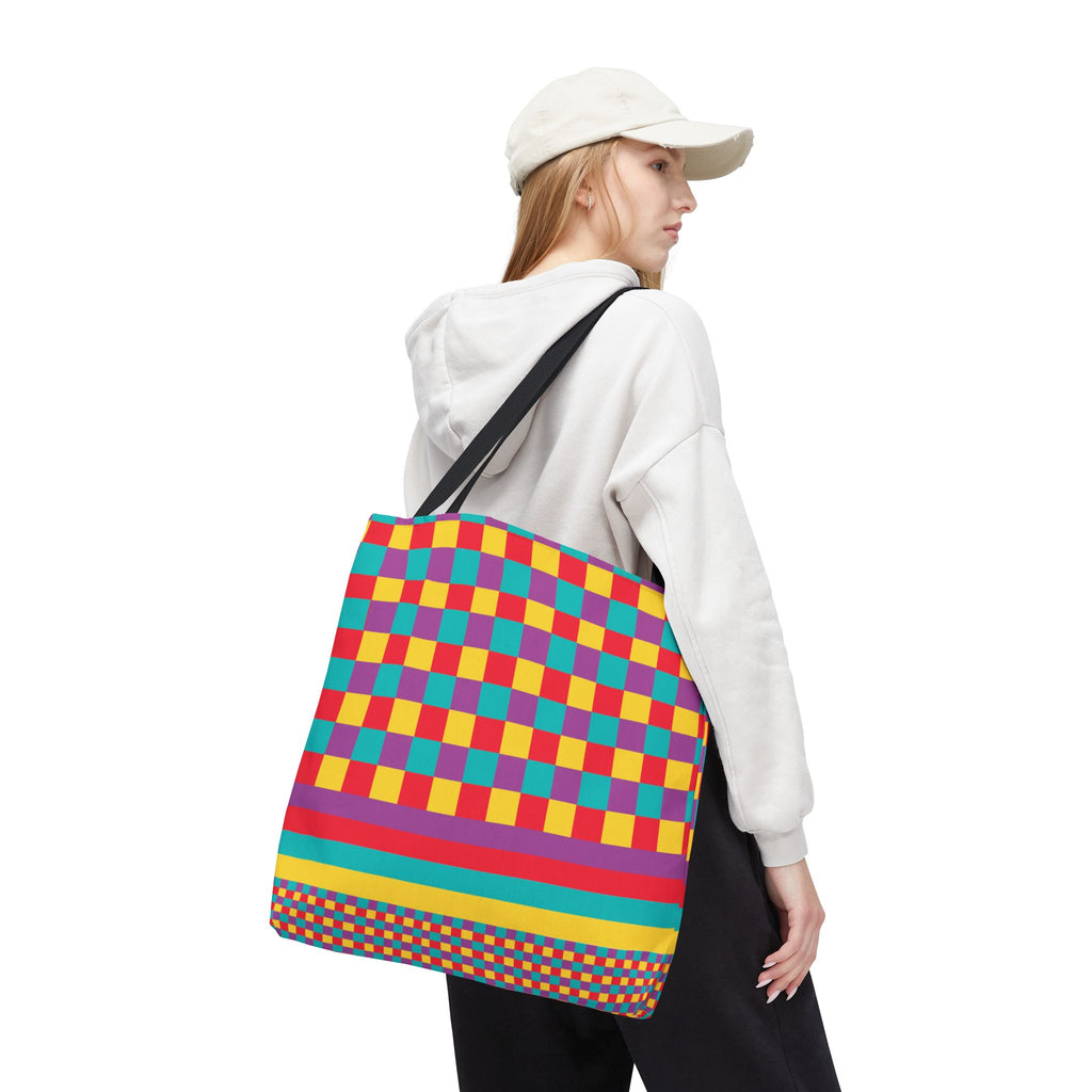 Colorblock Tote Bag