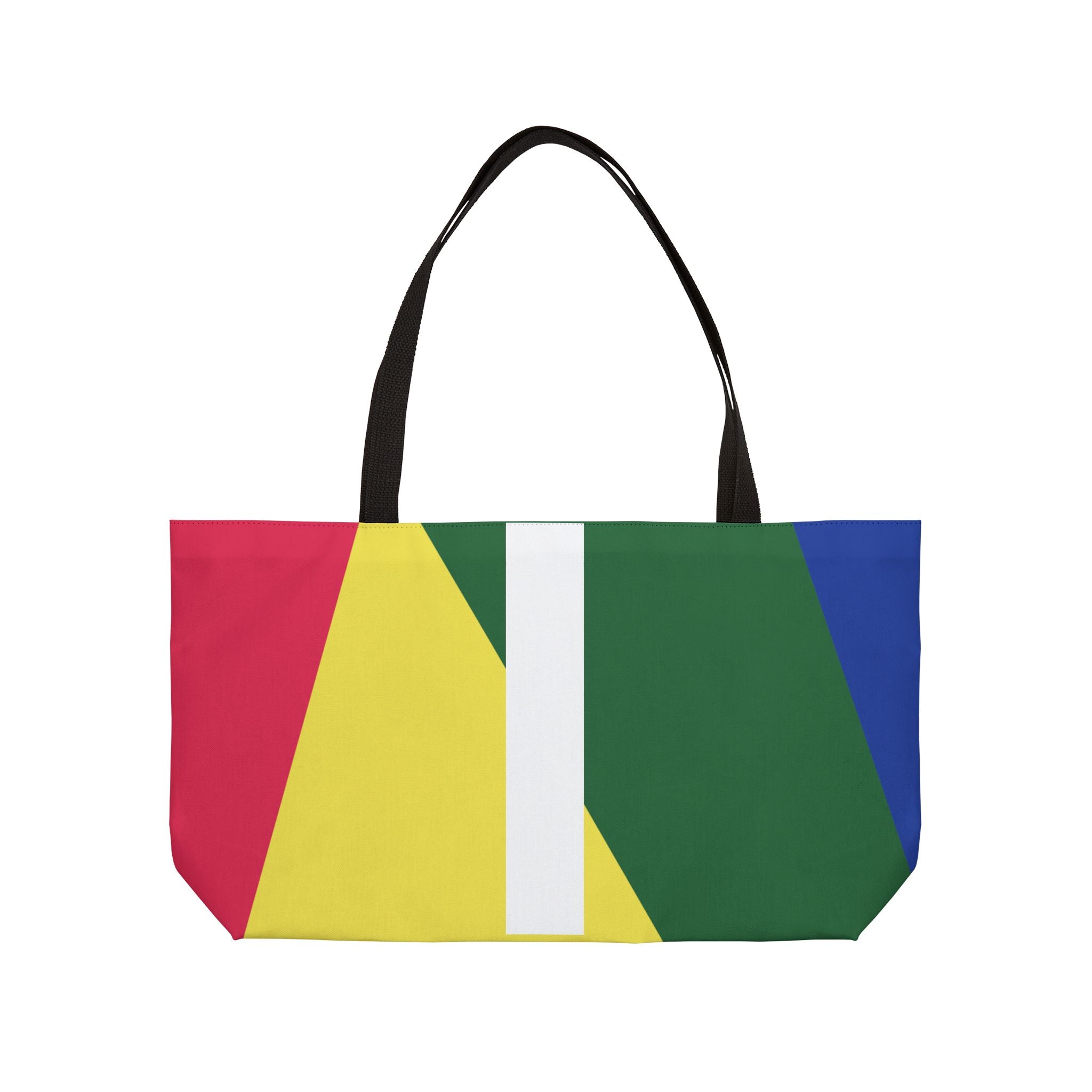 Personalized 'I' Colorblock Tote Bag — Monogram Weekender Tote