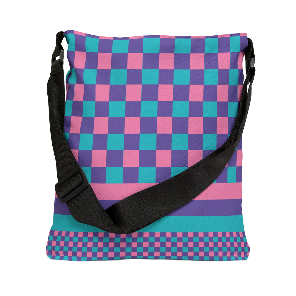 Colorblock Geometric Tote Bag