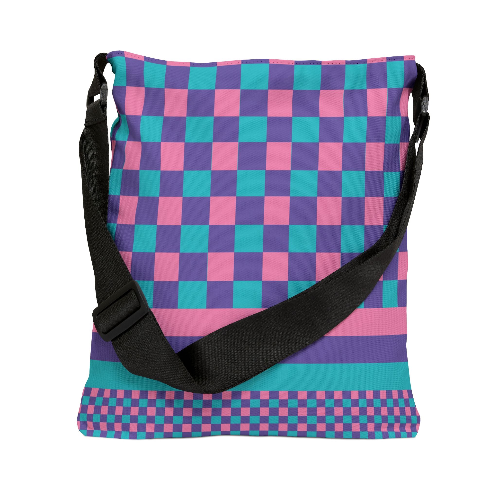 Colorblock Geometric Tote Bag