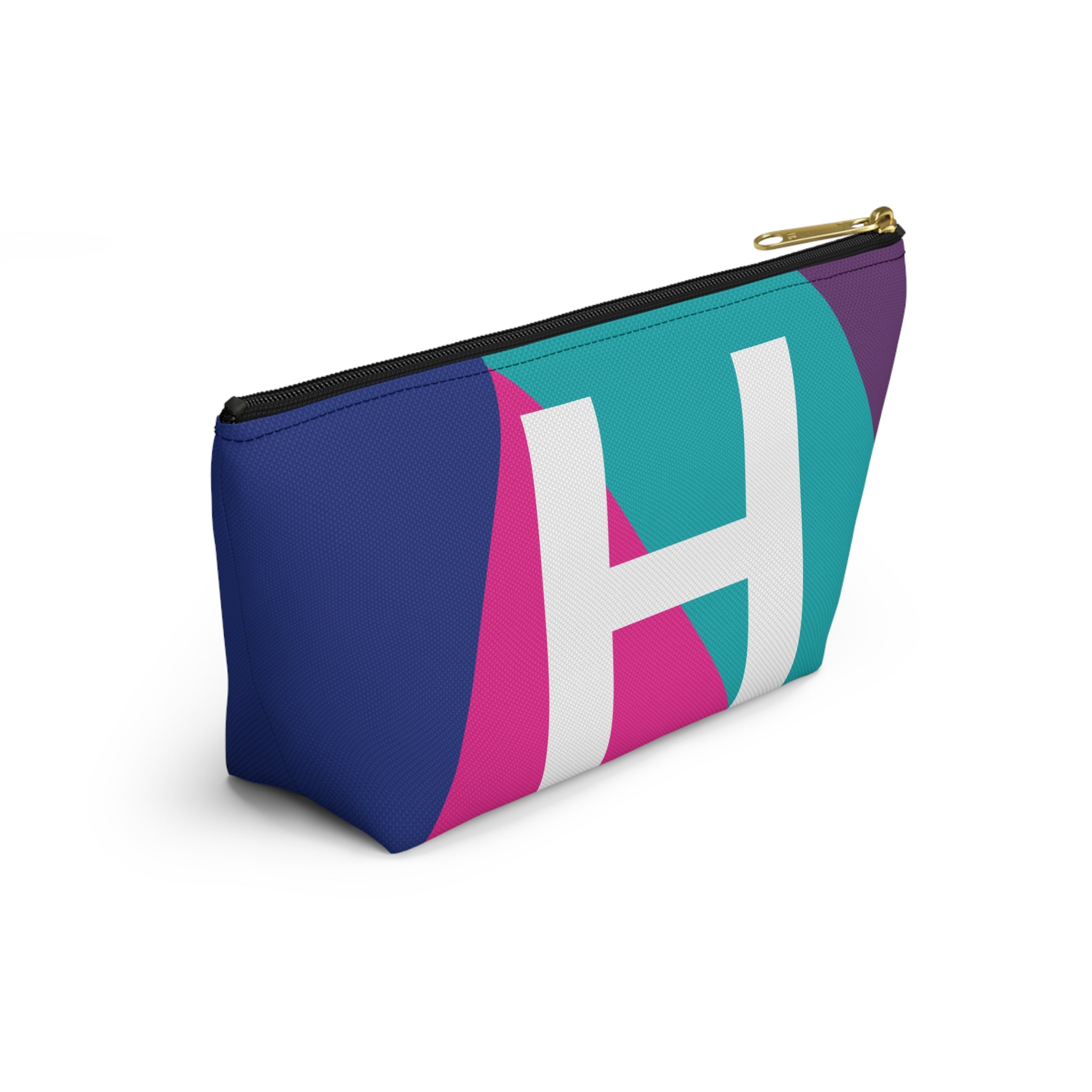 Colorblock Accessory Pouch — Monogram H T-Bottom Cosmetic Bag