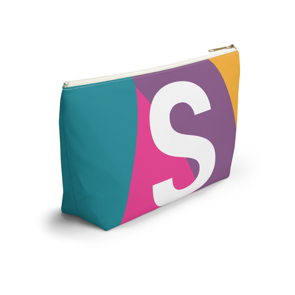 Colorblock Accessory Pouch — Monogram S T-Bottom Cosmetic Bag