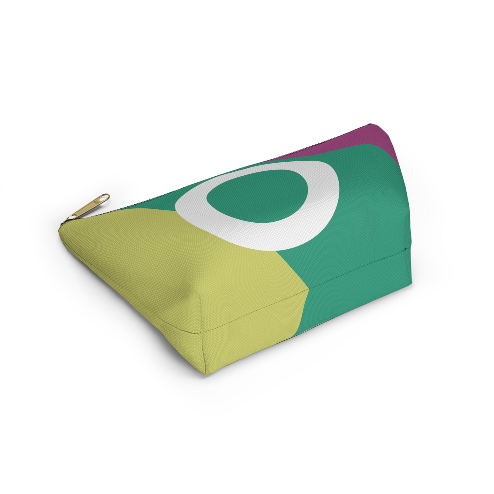 Initials Colorblock Accessory Pouch — Monogram O T-Bottom Cosmetic Bag