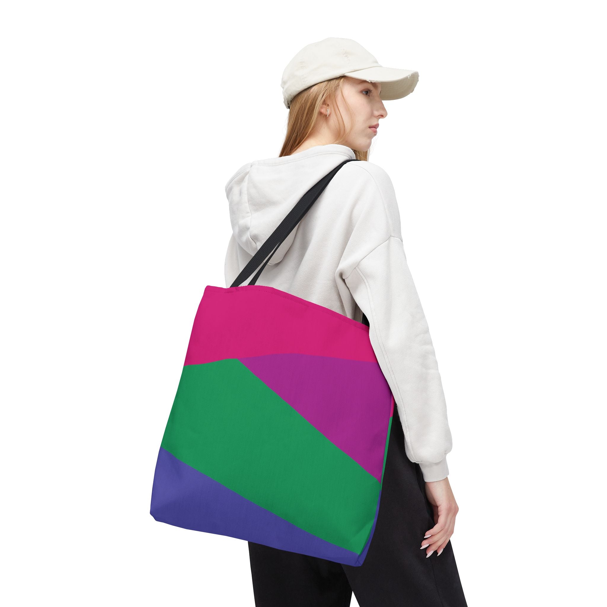 Colorblock Tote Bag