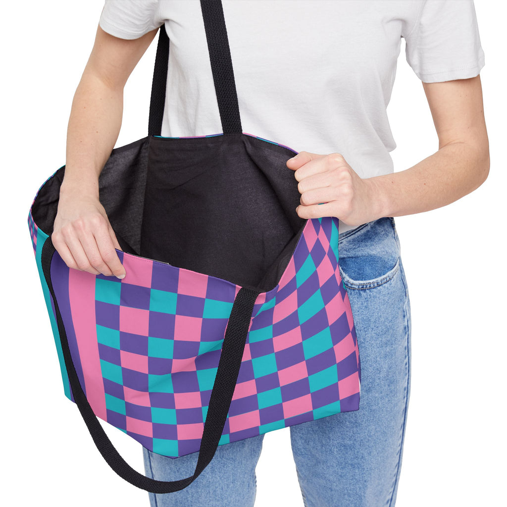 Colorblock Tote Bag
