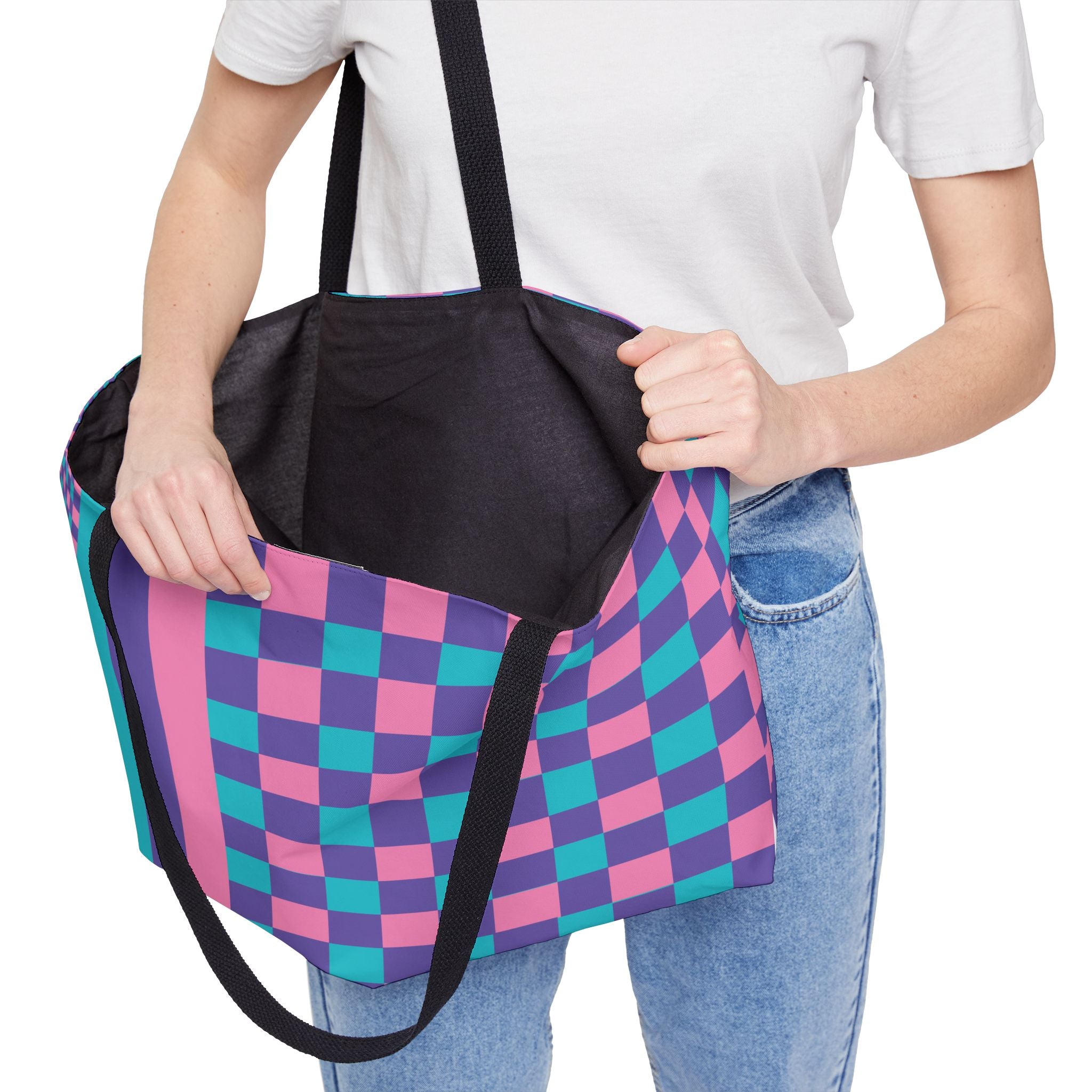 Colorblock Tote Bag