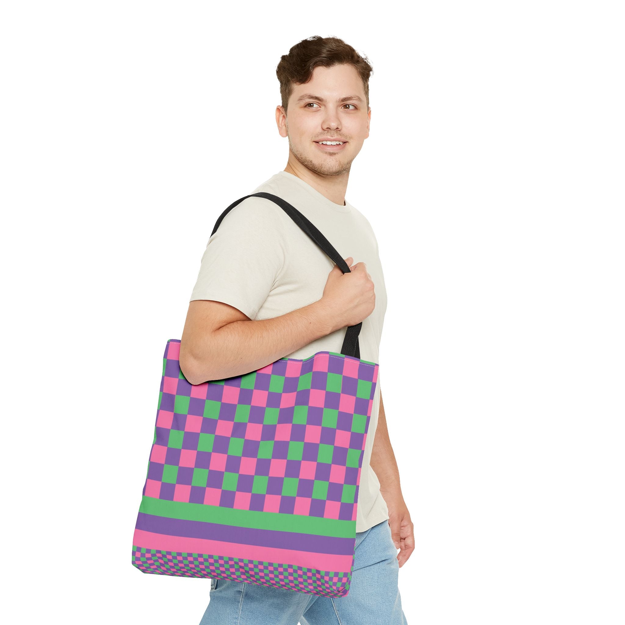 Colorblock Tote Bag