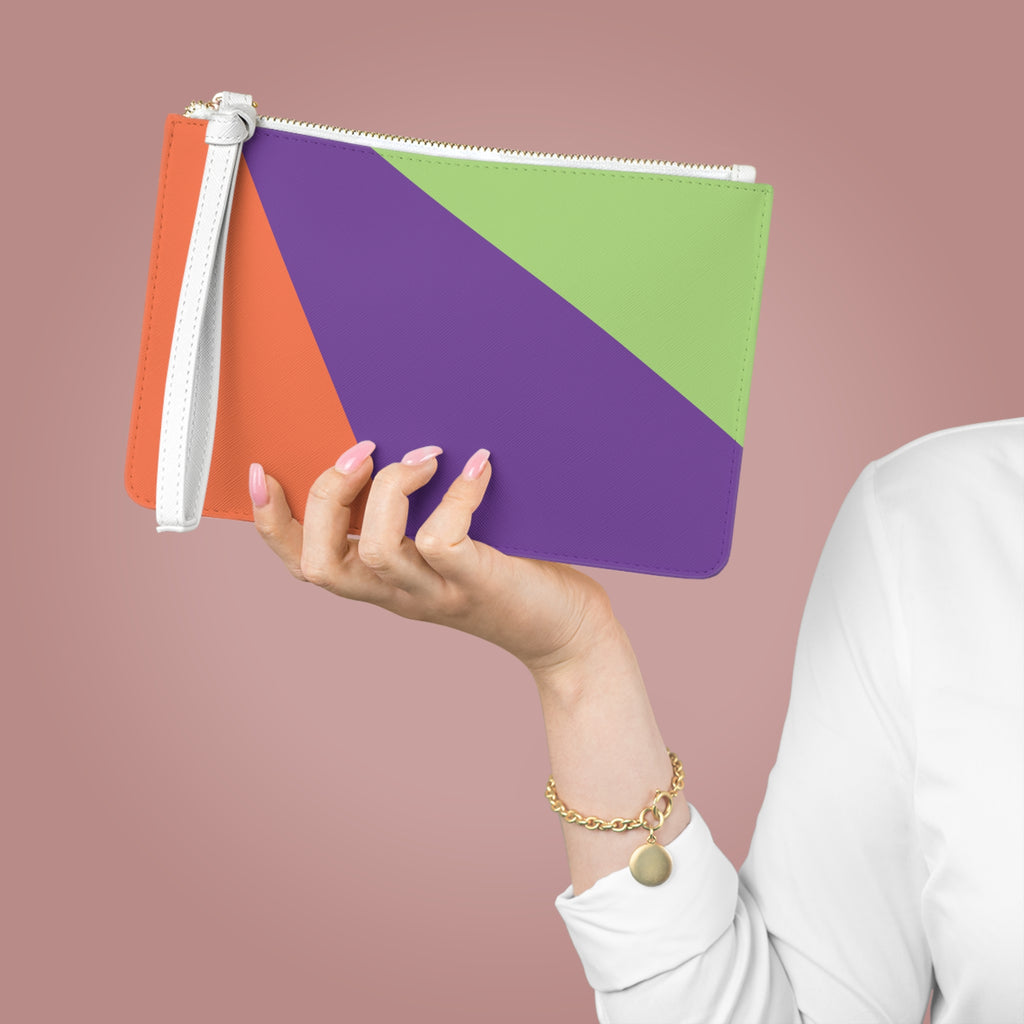 Retro Colorblock Clutch Bag | 80s & 90s Inspired