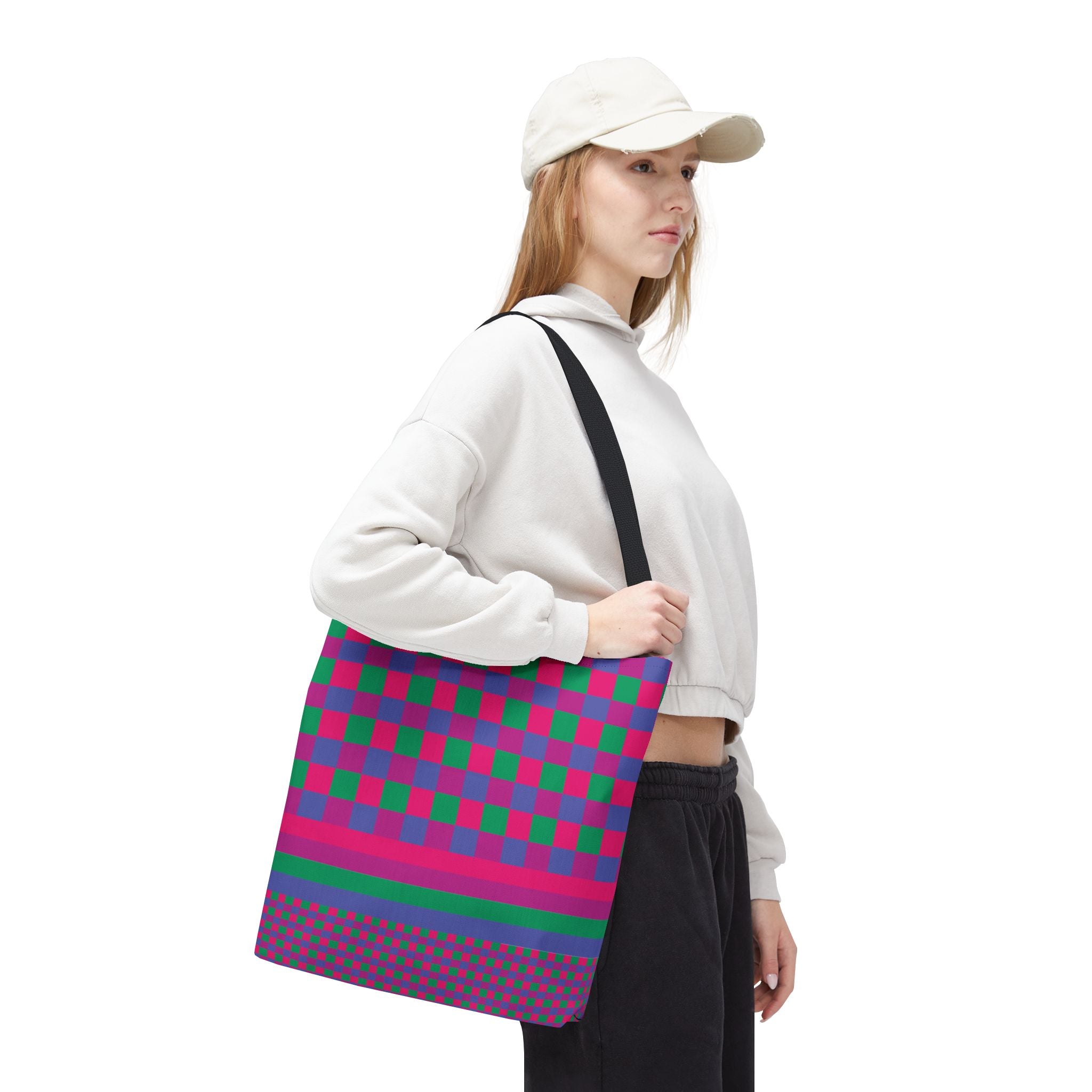 Colorblock Tote Bag