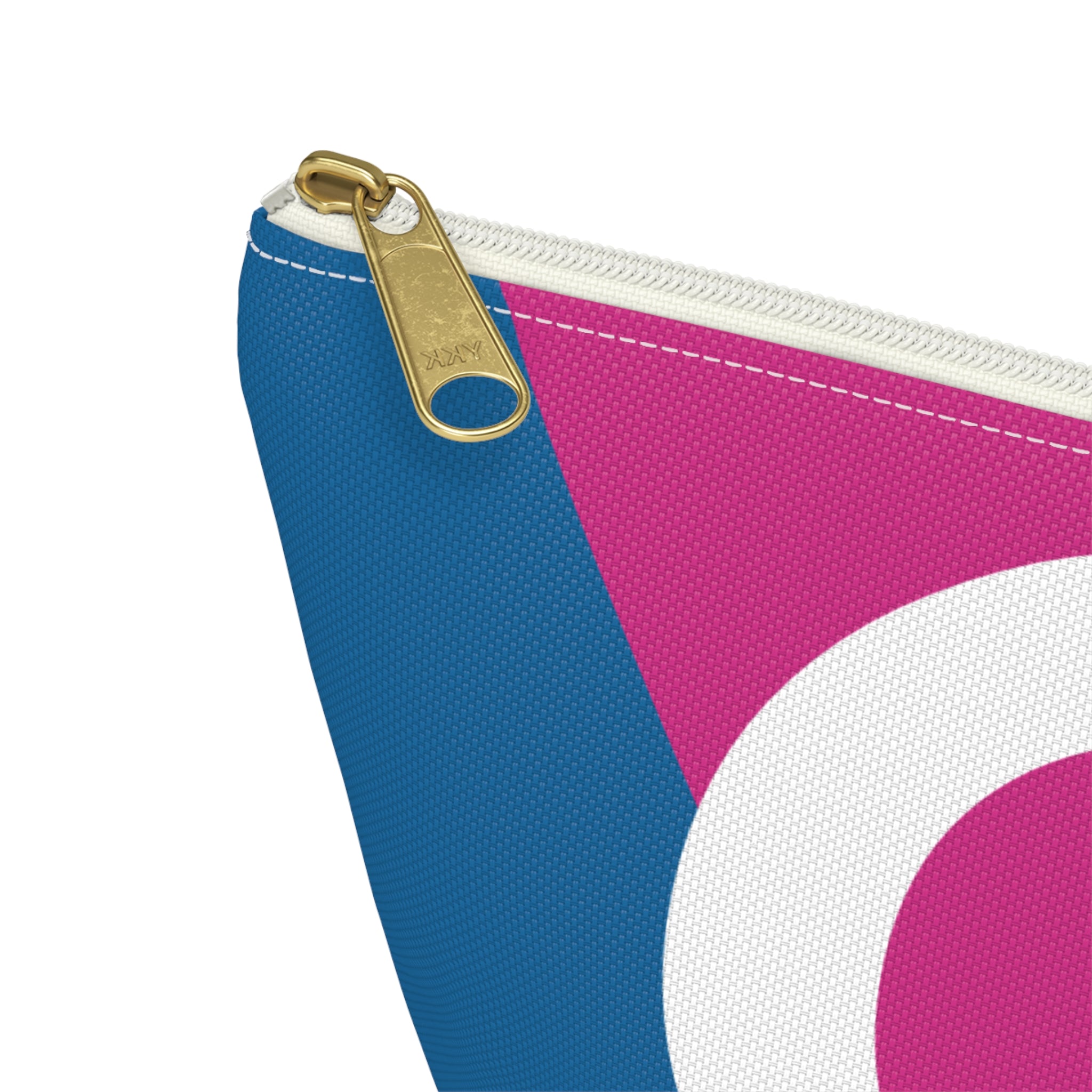 Initials Colorblock Accessory Pouch — Monogram O T-Bottom Cosmetic Bag