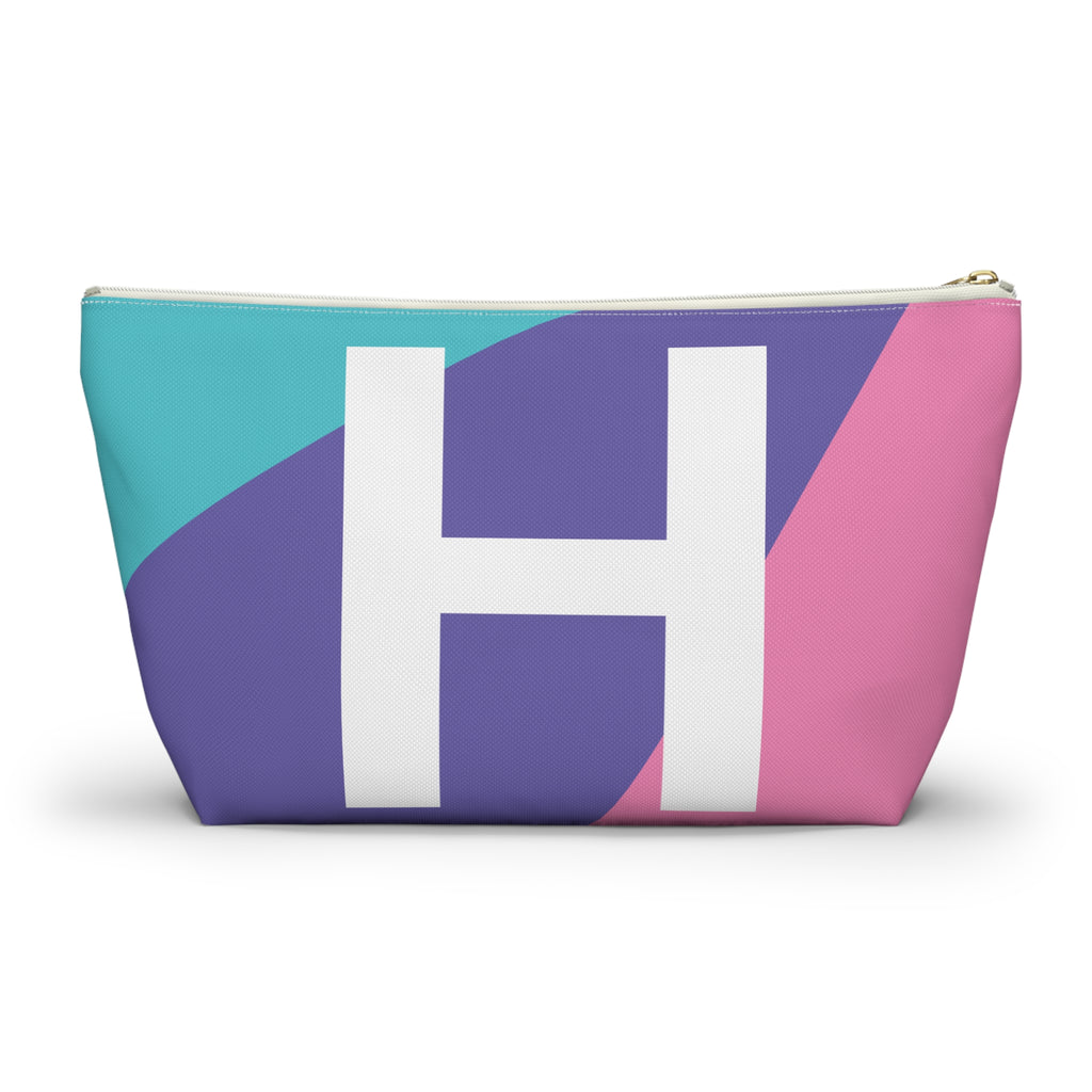 Colorblock Accessory Pouch — Monogram H T-Bottom Cosmetic Bag