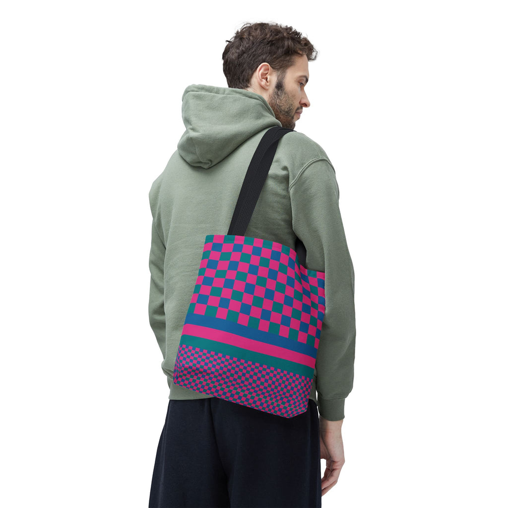 Colorblock Tote Bag