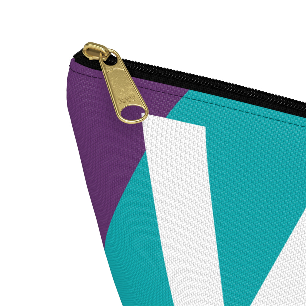 Colorblock Accessory Pouch — Monogram W T-Bottom Cosmetic Bag