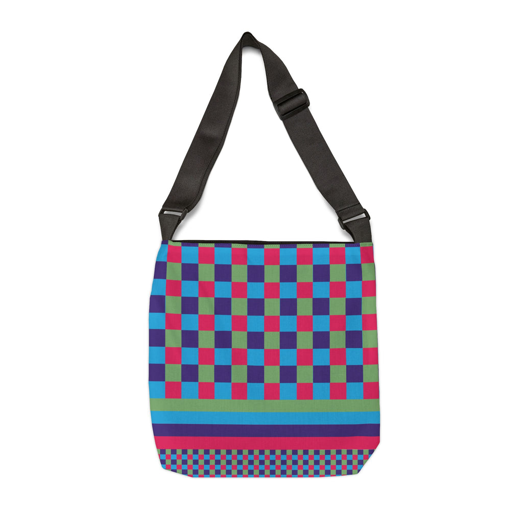 Colorblock Geometric Tote Bag