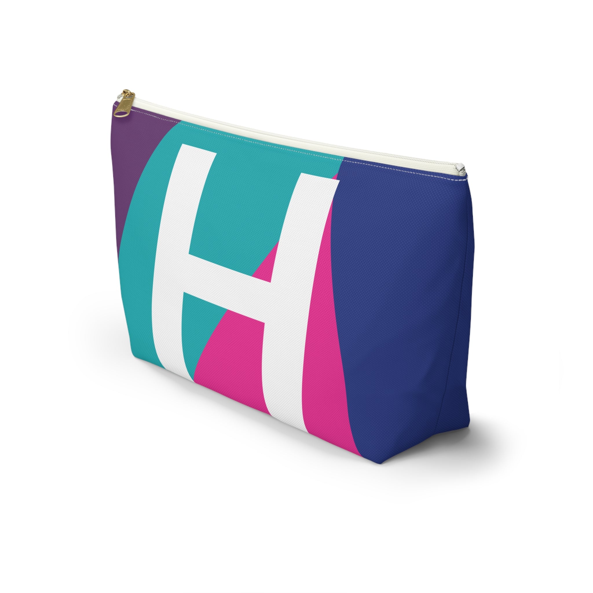 Colorblock Accessory Pouch — Monogram H T-Bottom Cosmetic Bag