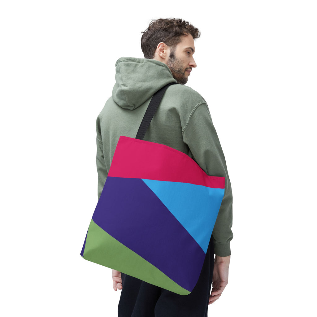 Colorblock Tote Bag