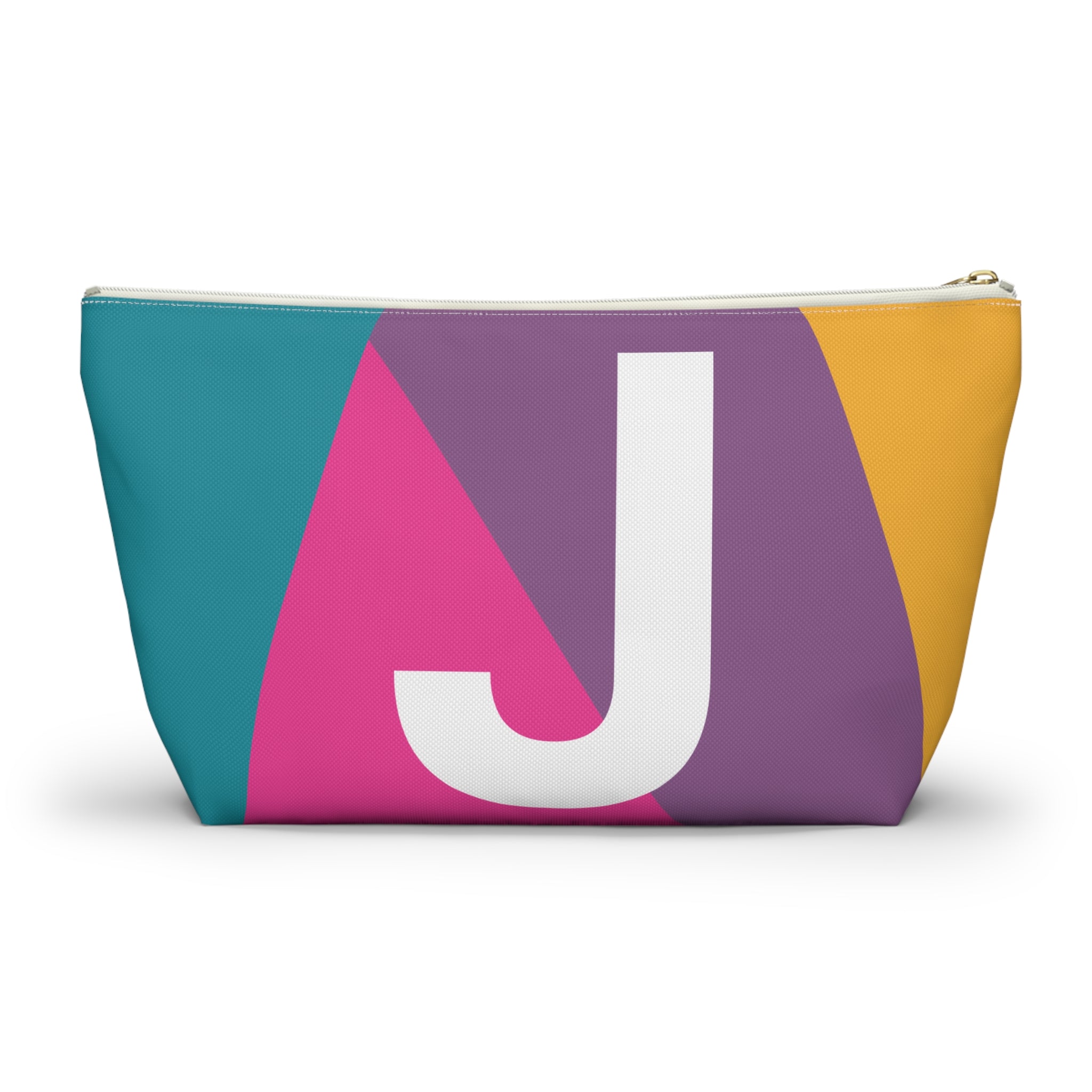 Colorblock Accessory Pouch — Monogram J T-Bottom Cosmetic Bag