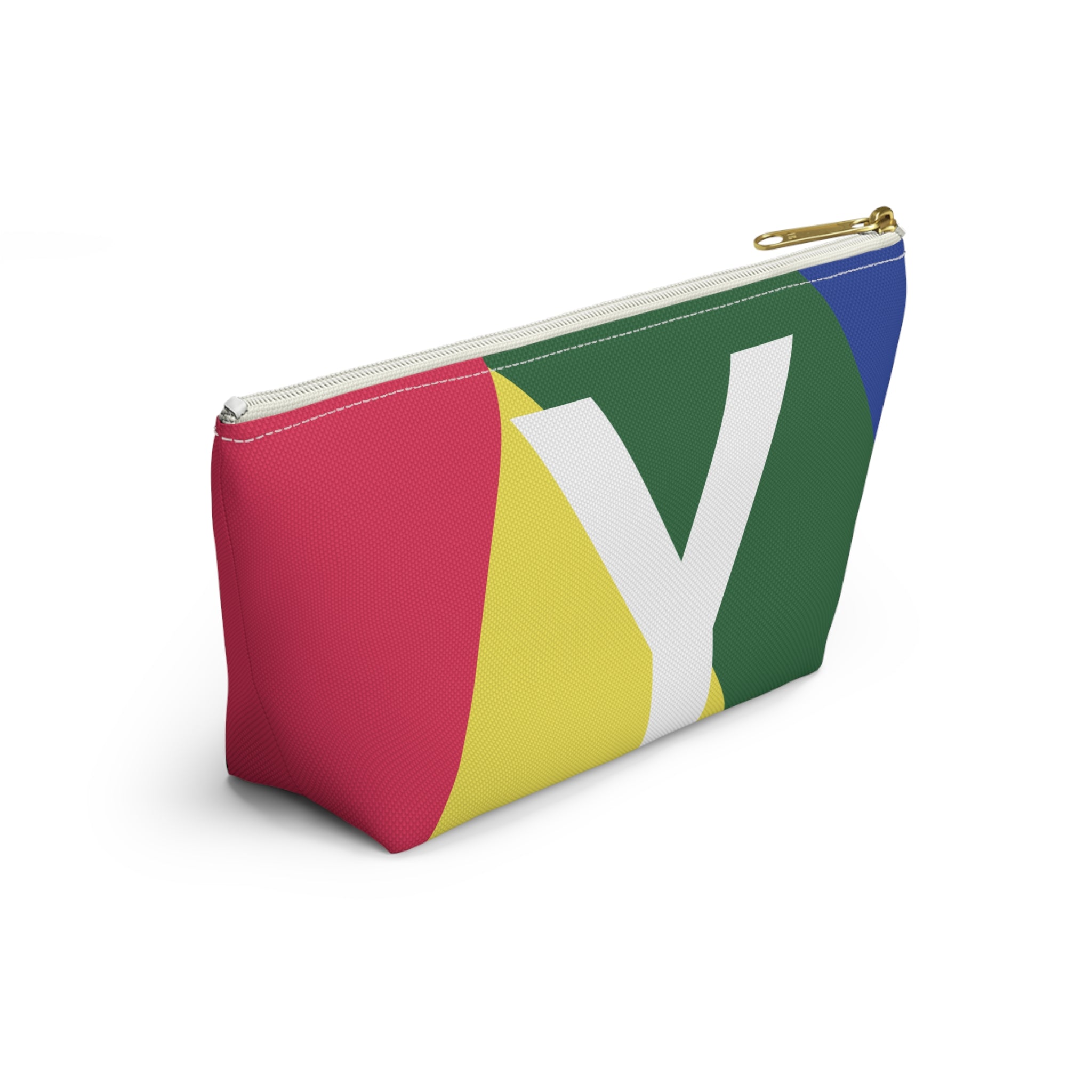 Colorblock Accessory Pouch — Monogram Y T-Bottom Cosmetic Bag