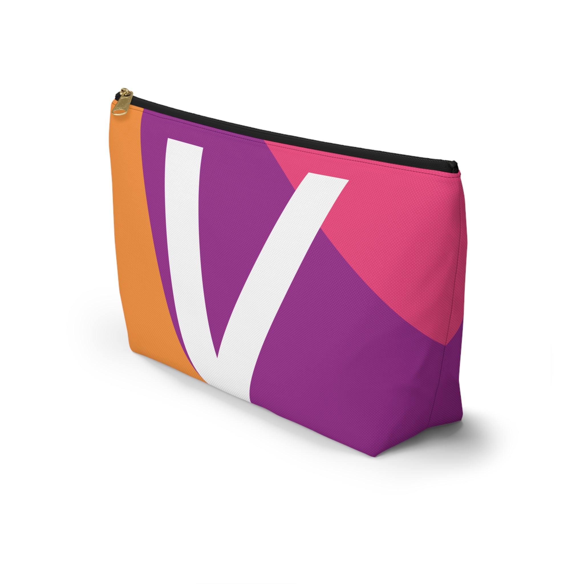 Colorblock Accessory Pouch — Monogram V T-Bottom Cosmetic Bag