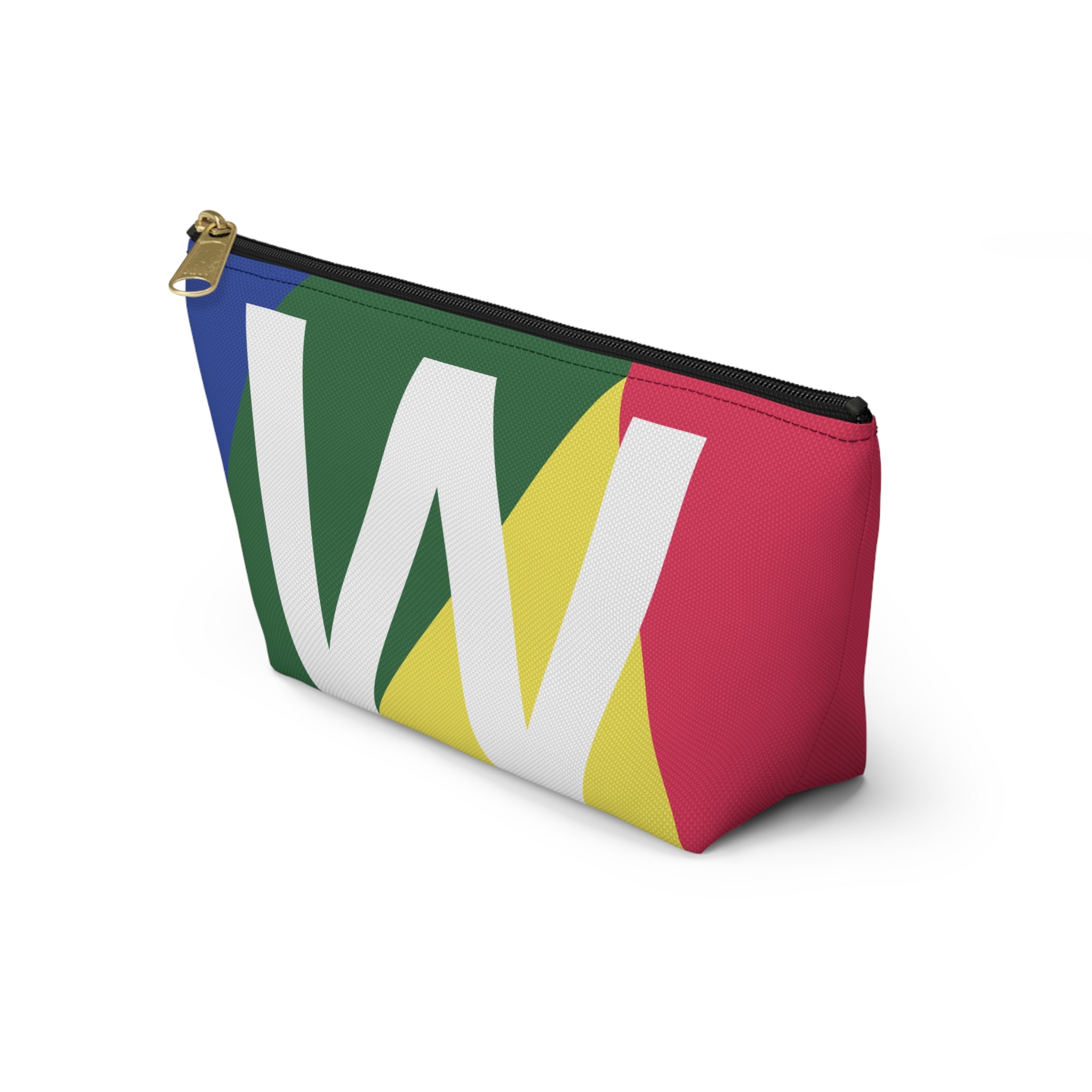 Colorblock Accessory Pouch — Monogram W T-Bottom Cosmetic Bag