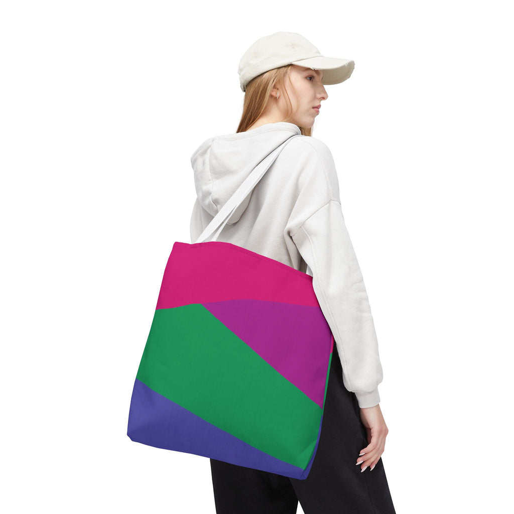 Colorblock Tote Bag