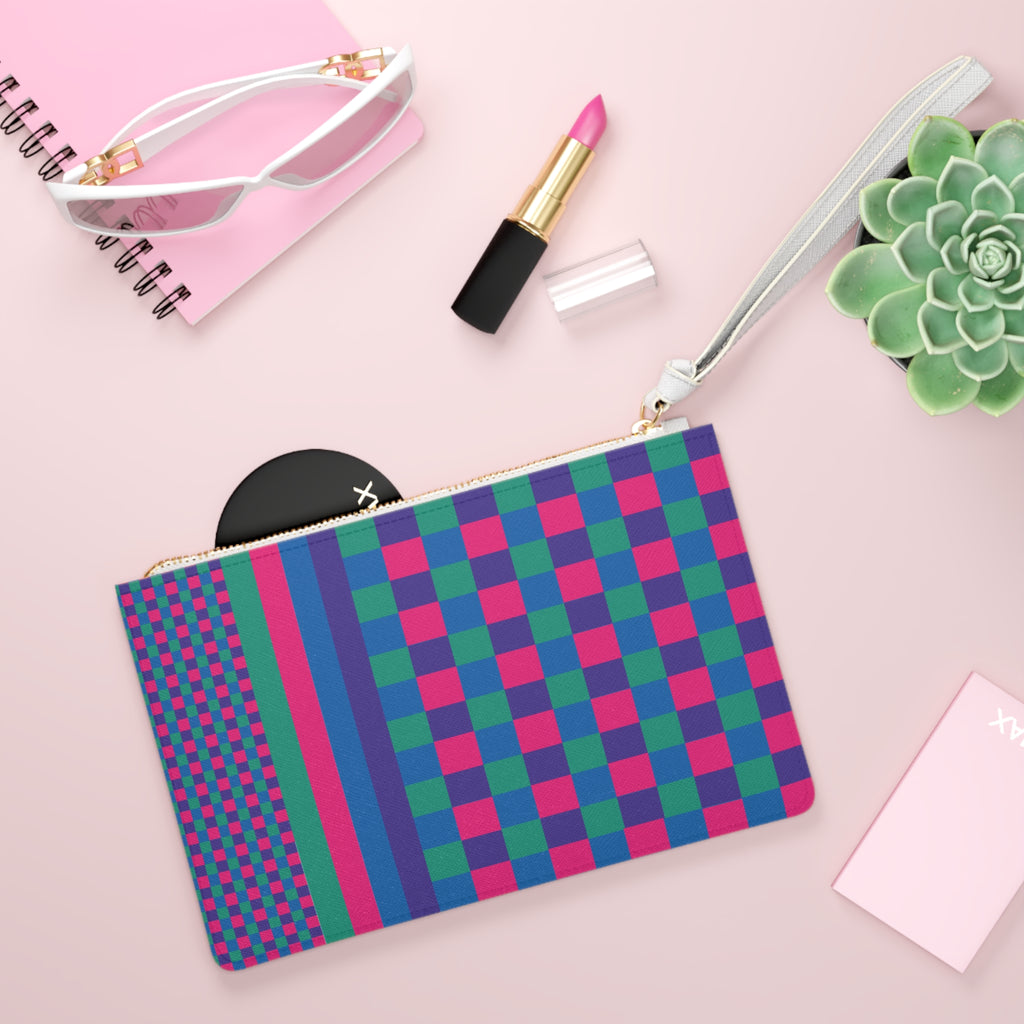 Colorblock Clutch Bag