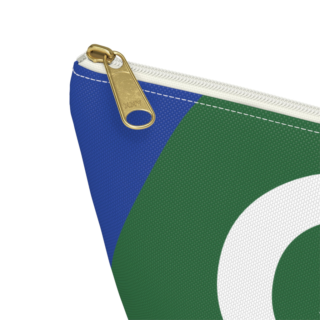 Colorblock Accessory Pouch — Monogram Q T-Bottom Cosmetic Bag
