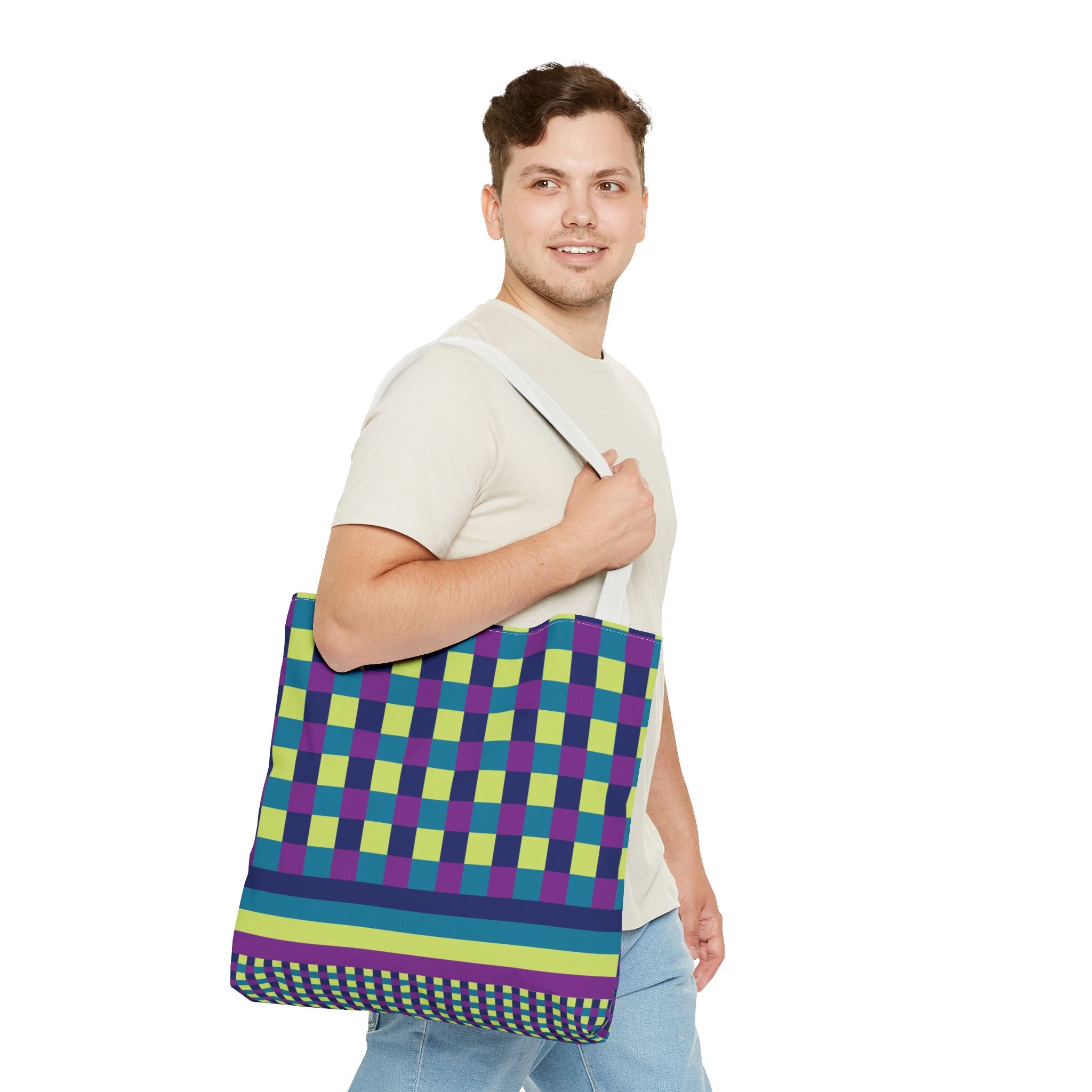 Colorblock Tote Bag