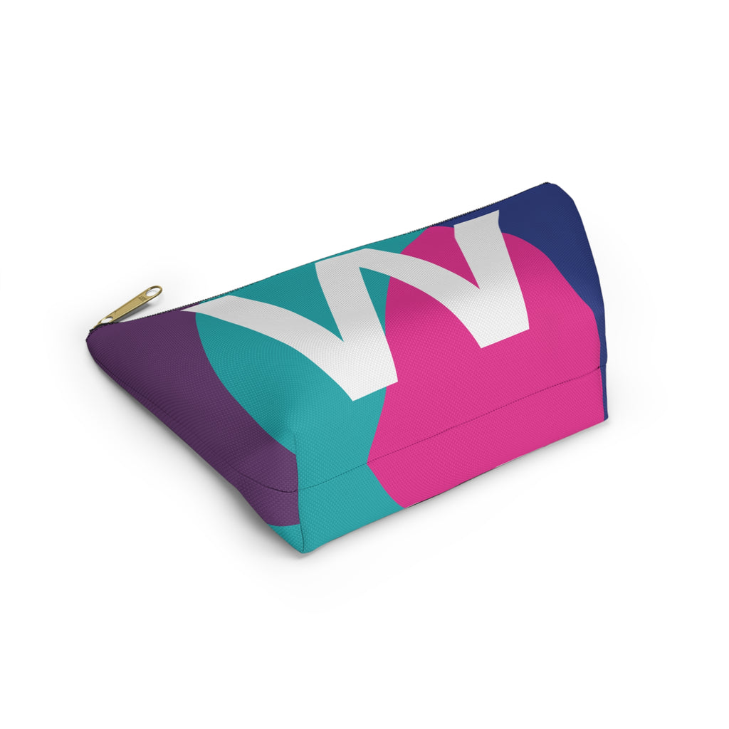 Colorblock Accessory Pouch — Monogram W T-Bottom Cosmetic Bag