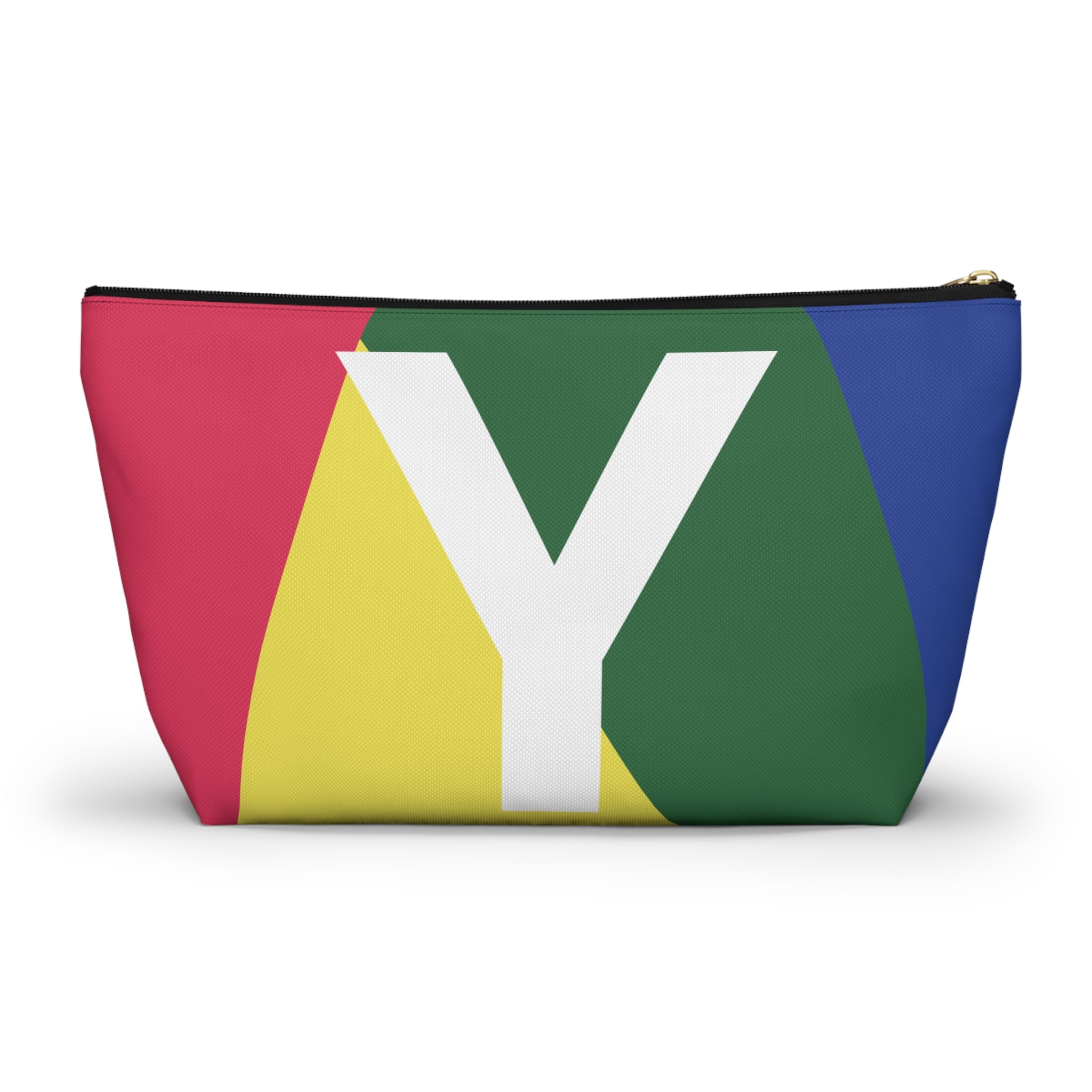 Colorblock Accessory Pouch — Monogram Y T-Bottom Cosmetic Bag