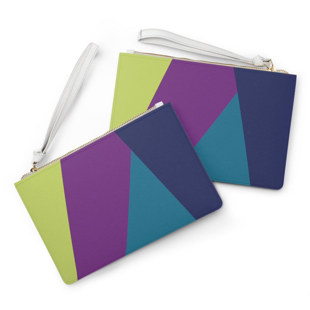 Retro Colorblock Clutch Bag | 80s & 90s Inspired