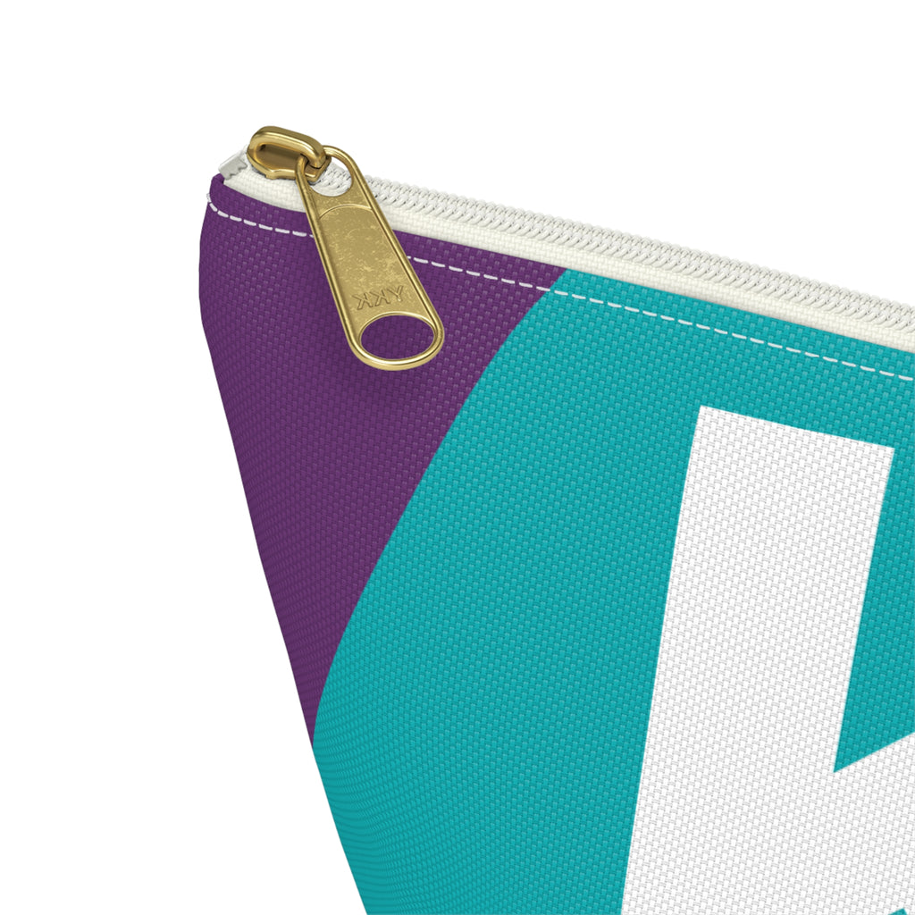 Colorblock Accessory Pouch — Monogram K T-Bottom Cosmetic Bag