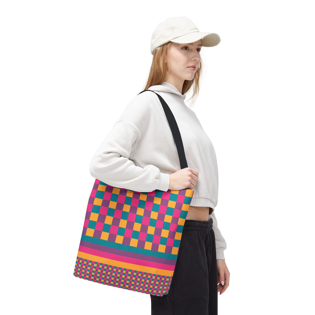 Colorblock Tote Bag