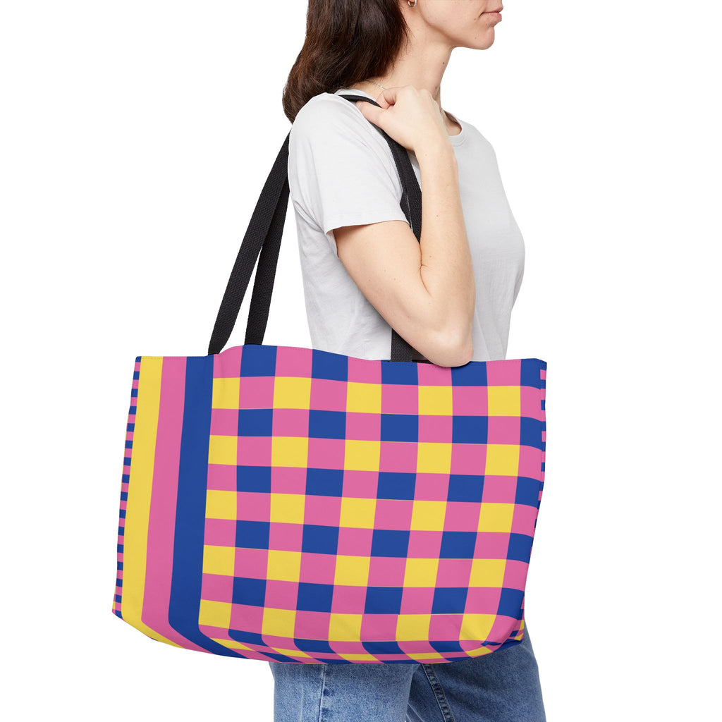 Colorblock Tote Bag