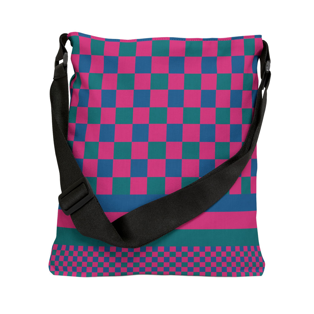 Colorblock Geometric Tote Bag