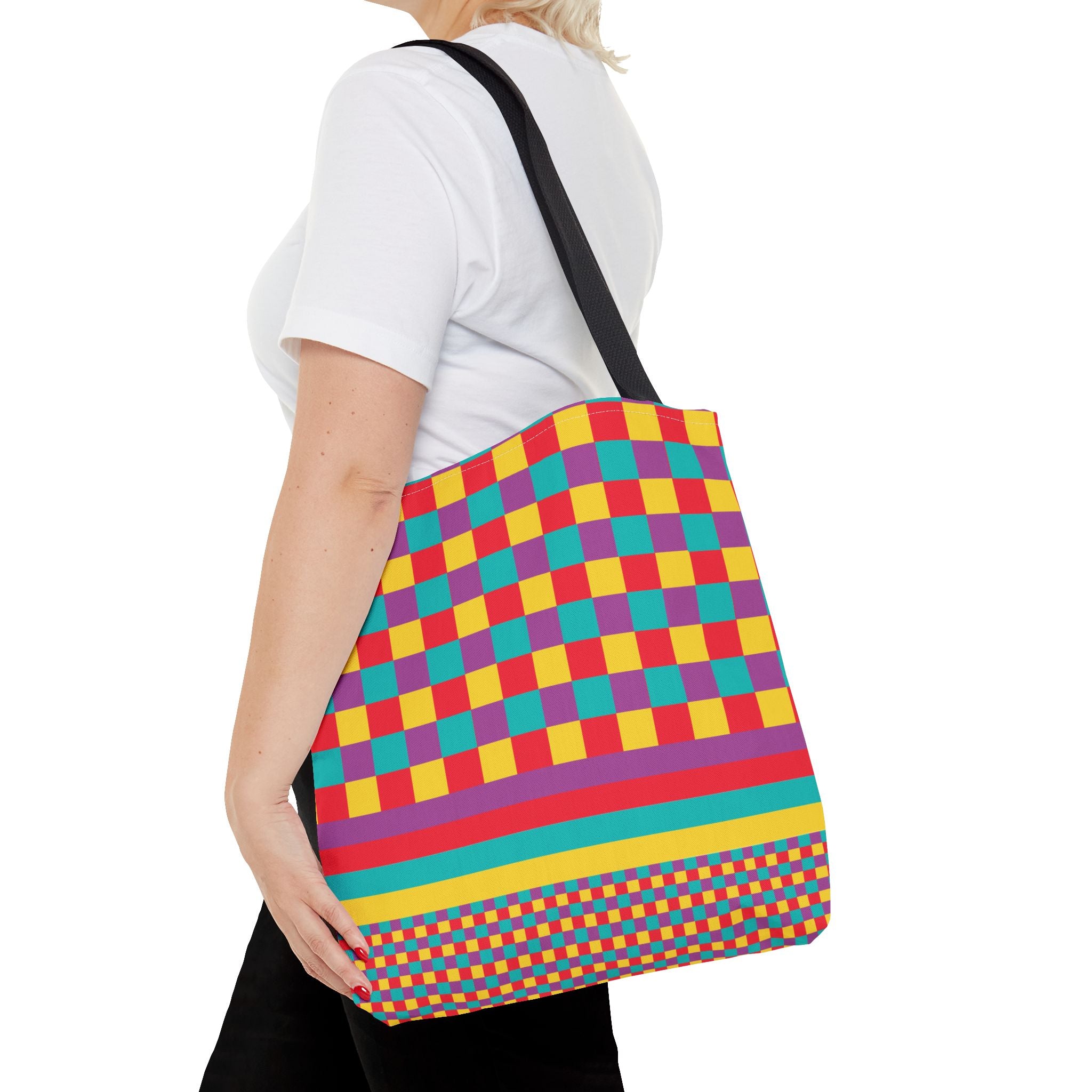 Colorblock Tote Bag
