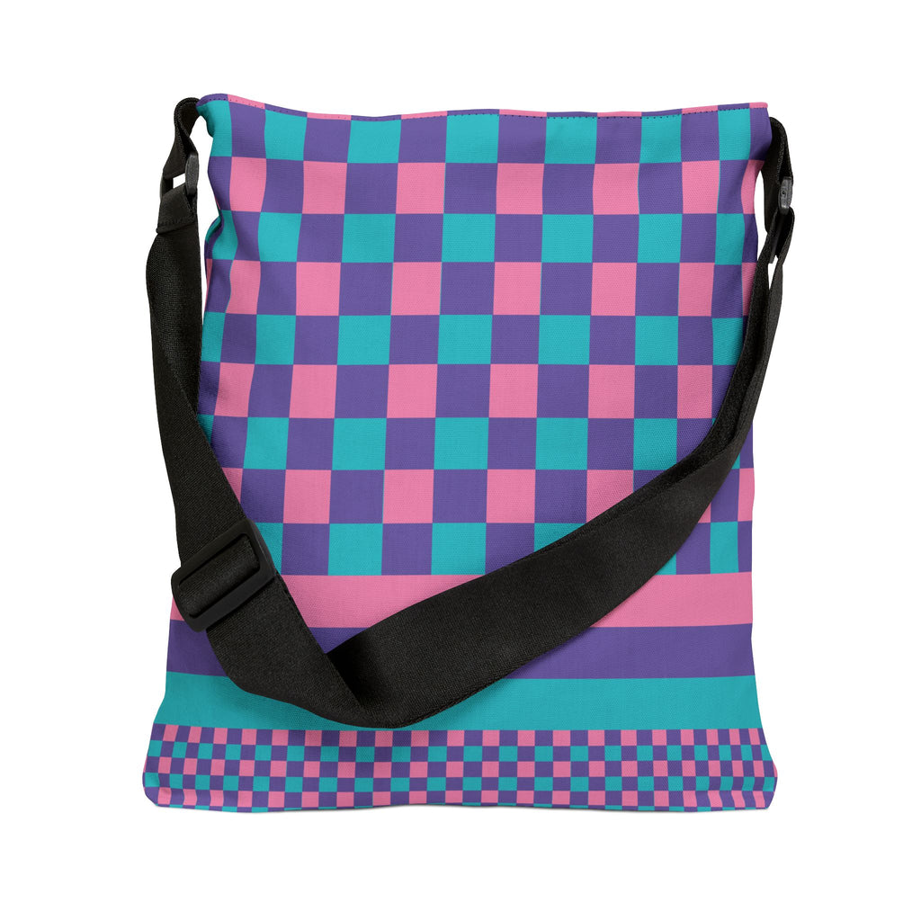 Colorblock Geometric Tote Bag