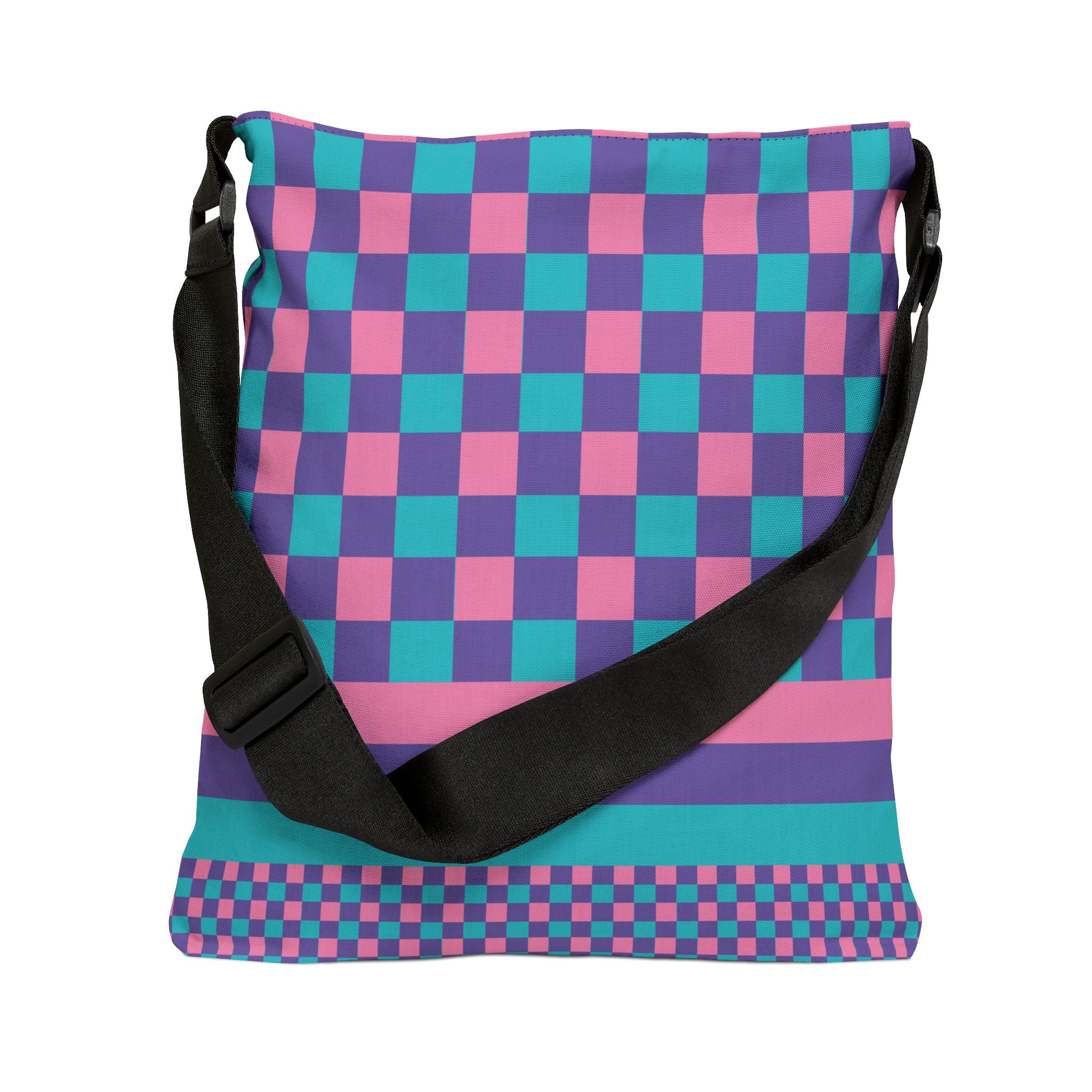 Colorblock Geometric Tote Bag