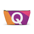 Colorblock Accessory Pouch — Monogram Q T-Bottom Cosmetic Bag