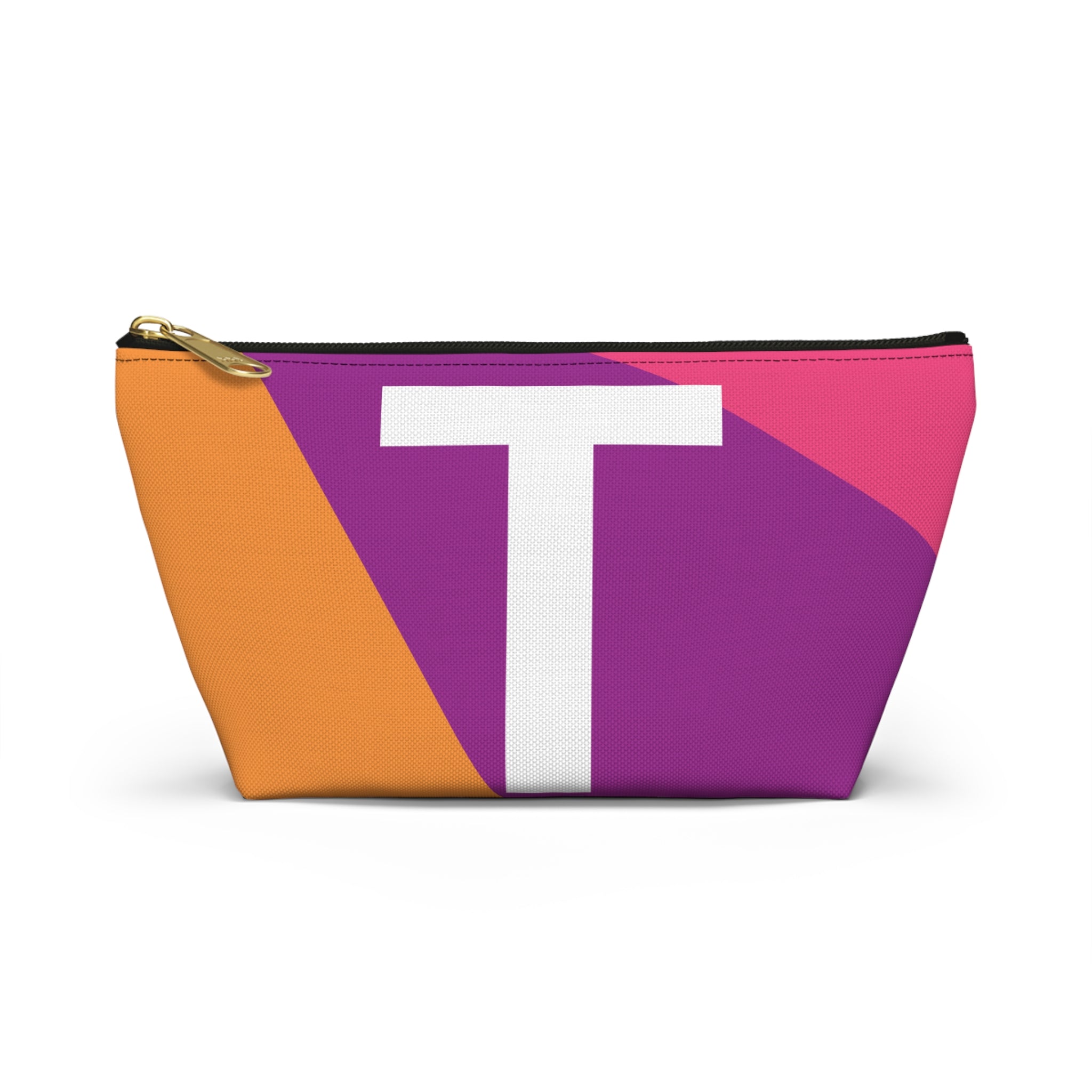 Colorblock Accessory Pouch — Monogram T T-Bottom Cosmetic Bag