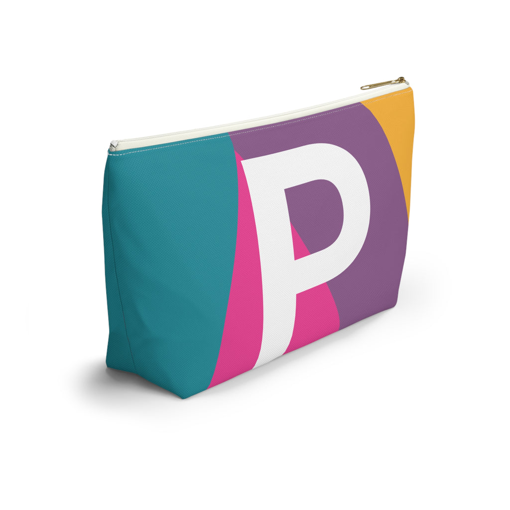 Colorblock Accessory Pouch — Monogram P T-Bottom Cosmetic Bag