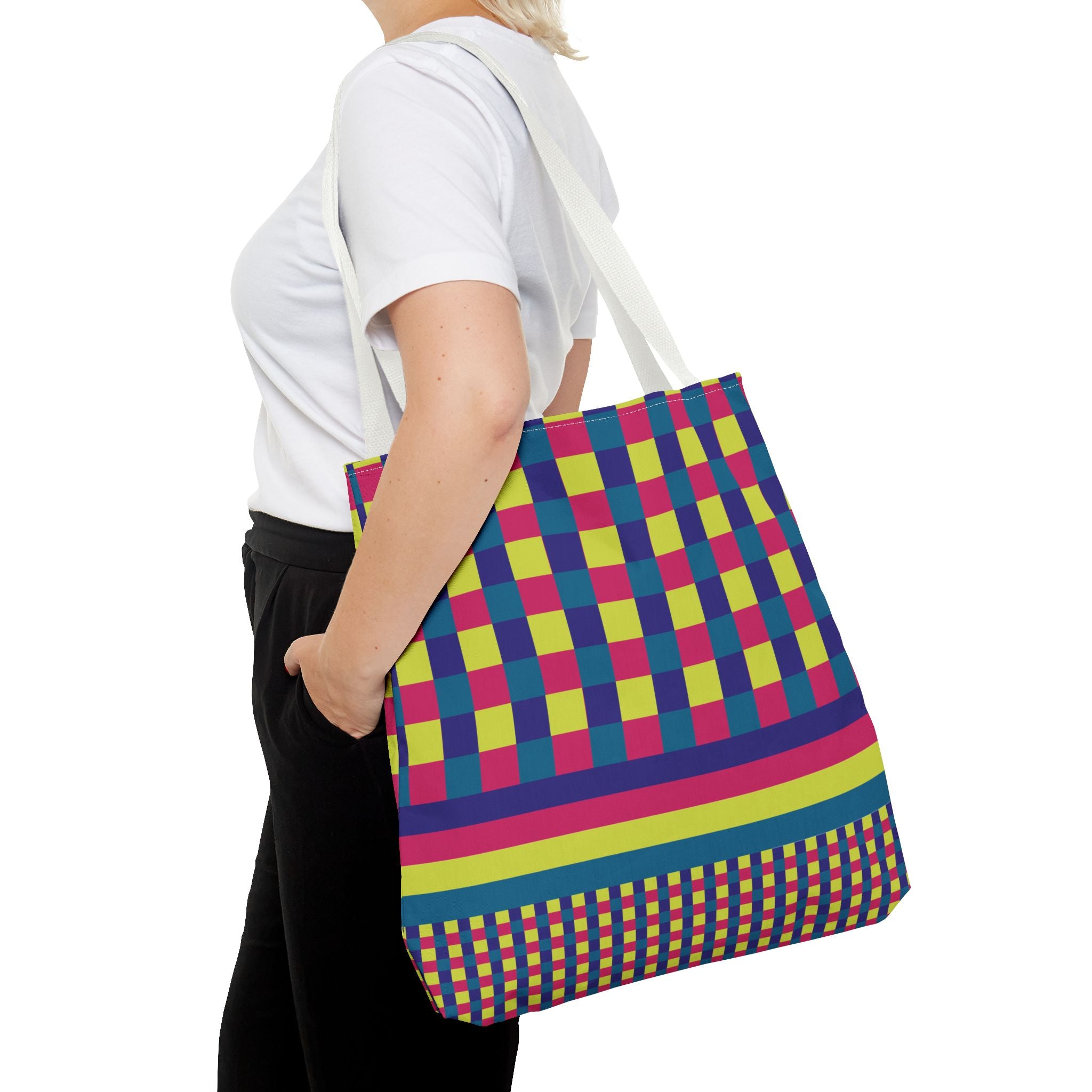 Colorblock Tote Bag
