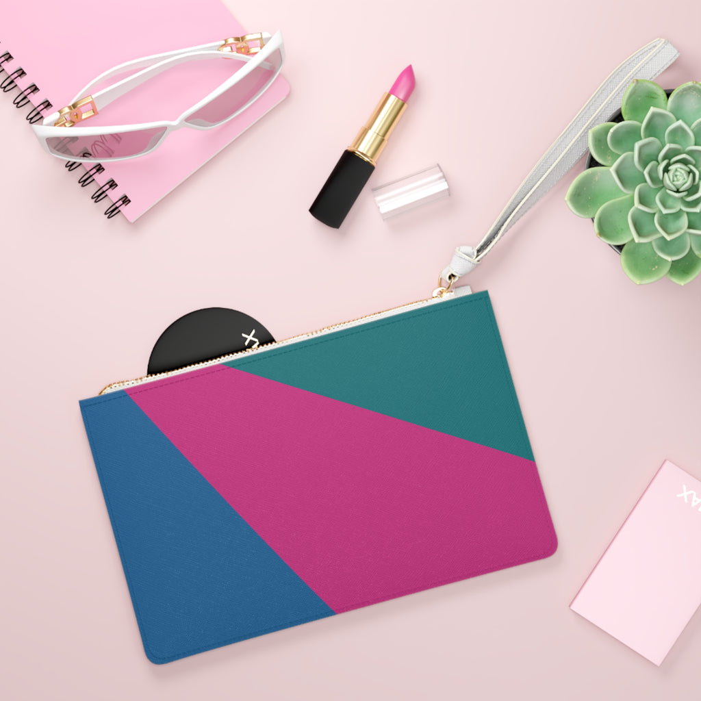 Retro Colorblock Clutch Bag | 80s & 90s Inspired