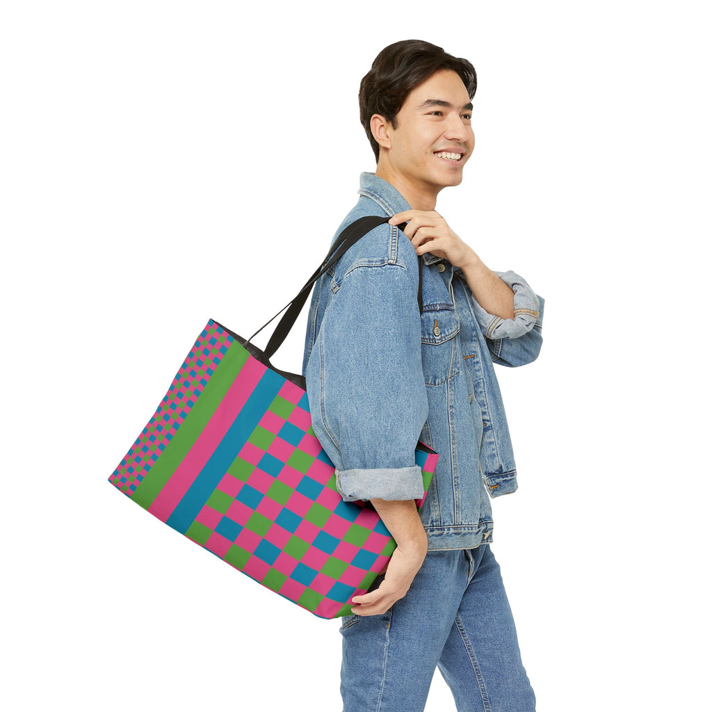 Colorblock Tote Bag